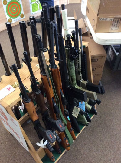 9 Guns has a large inventory of new and used rifles